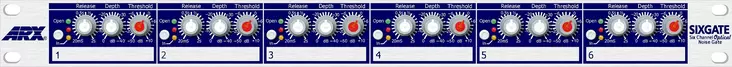 ARX Sixgate Opto-Coupler Noise Gate - DI-boksit - GC-4 - 1