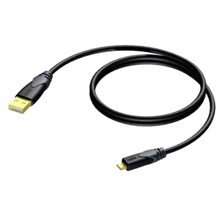 Procab CLD614/1.5 USBA-MicroB kaapeli 1,5 m - USB-kaapelit - CLD614-1.5 - 1
