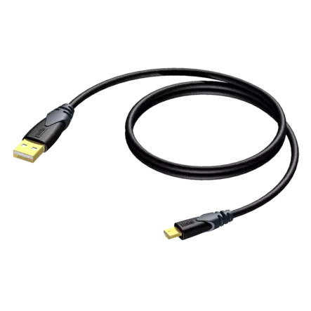Procab CLD615/1,5 USBA-MiniB 1,5 m kaapeli - USB-kaapelit - APRCLD615-1.5 - 1