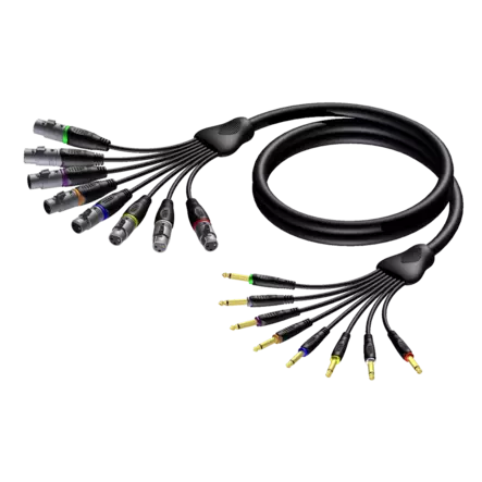 Procab REF8024/5, 8-kanavainen XLRn - TS viuhka 5 m - Lavahaut ja viuhkat - REF8024-5 - 1