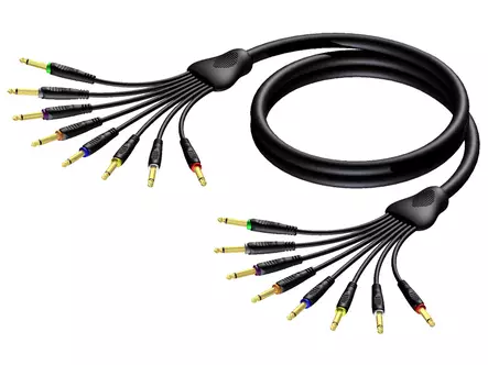 Procab REF8030/5, 8-kanavainen TS - TS-viuhka 5 m - Plugi - Plugi -kaapelit - APRREF8030-5 - 1