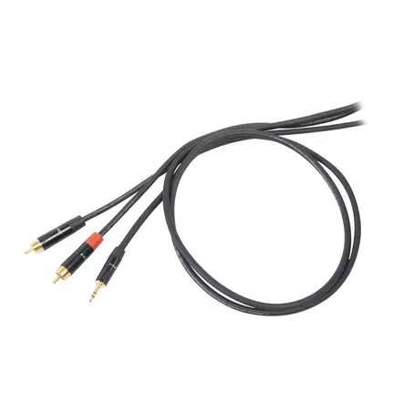 Proel DHS520 trs - 2x RCAu y-kaapeli - 3,5mm Plugi - RCA -kaapelit - PRDHS520LU5 - 1