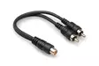 Hosa Y-haara RCAn - 2x RCAu - Adapterit ja adapterikaapelit - YRA-105 - 1
