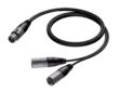 Procab XLRn-2xXLRu haarakaapeli 1,5m - XLR - XLR -kaapelit - CAB735-105 - 1