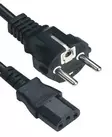SPS PowerCable 1,5m Euro-Schuko, 3 x 0,75mm2, musta - Virtakaapelit, 230V - SPSPWEURSCHU075-15 - 1