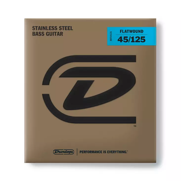 Dunlop Flatwound Bass 45-125 5-kielisen basson kielisarja - Basson kielet - DBFS45125 - 1