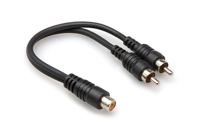 Hosa Y-haara RCAn - 2x RCAu - Adapterit ja adapterikaapelit - YRA-105 - 1