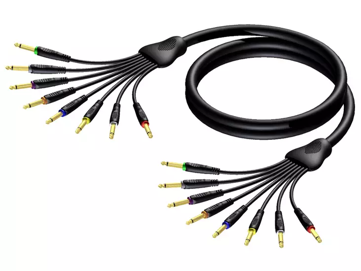 Procab REF8030/5, 8-kanavainen TS - TS-viuhka 5 m - Plugi - Plugi -kaapelit - APRREF8030-5 - 1