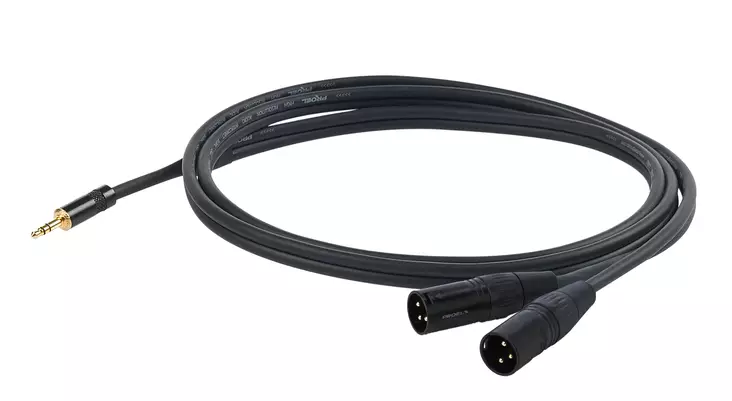 Proel CHLP320 trs - 2 x XLRu y-haarakaapeli 1,5 m - 3,5mm Plugi - XLR -kaapelit - CHLP320LU15 - 1