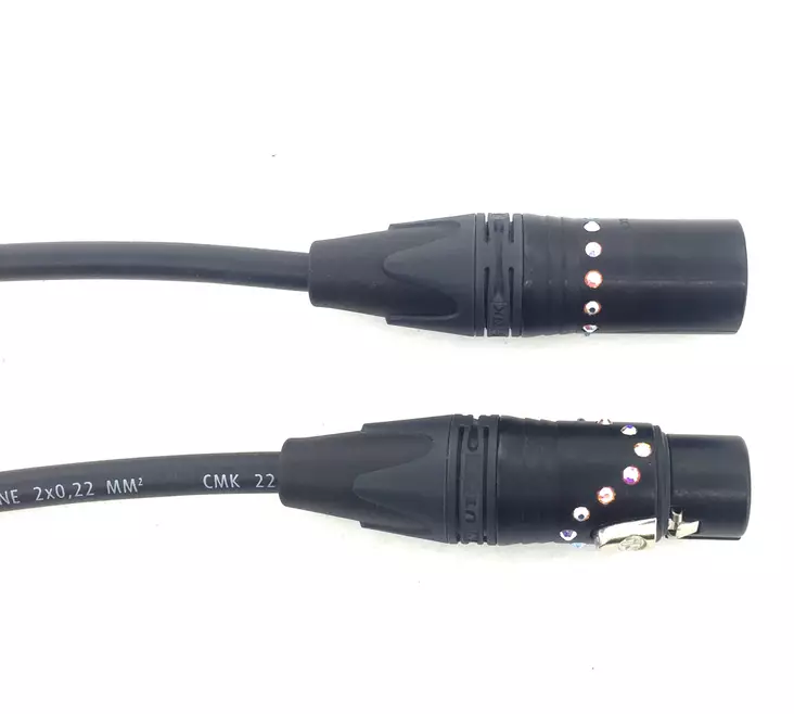 SPS Premium Crystal Design XLRu-XLRn, 5m - XLR - XLR -kaapelit - SPSCRYSTXLRFM5 - 1