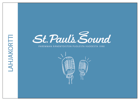 St. Paul's Sound - Verkkokauppa lahjakortit - Lahjakortti - LAHJAKORTTI25 - 1