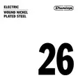 Dunlop Wound nickel plated steel .026 irtokieli - Kitaran kielet - DNPS026 - 1
