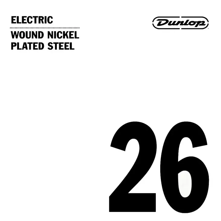 Dunlop Wound nickel plated steel .026 irtokieli - Kitaran kielet - DNPS026 - 1