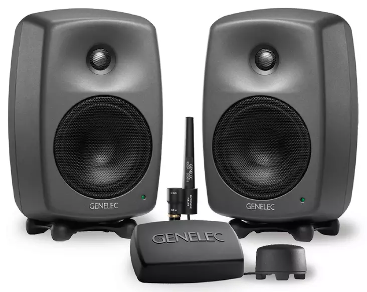 Genelec 8330AP SAM Bundle Pack kaiutinpari GLM-paketilla, antrasiitti - Studio- ja HIFI-kaiuttimet, 2-tie - 8330APM-PACK-6 - 1