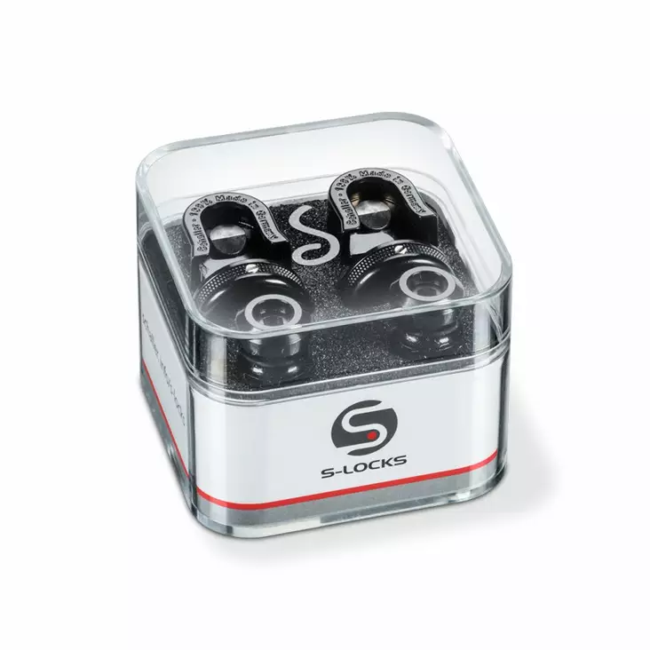 Schaller S-Locks Black Chrome hihnalukot - Kitarahihnat - 2781446 - 1