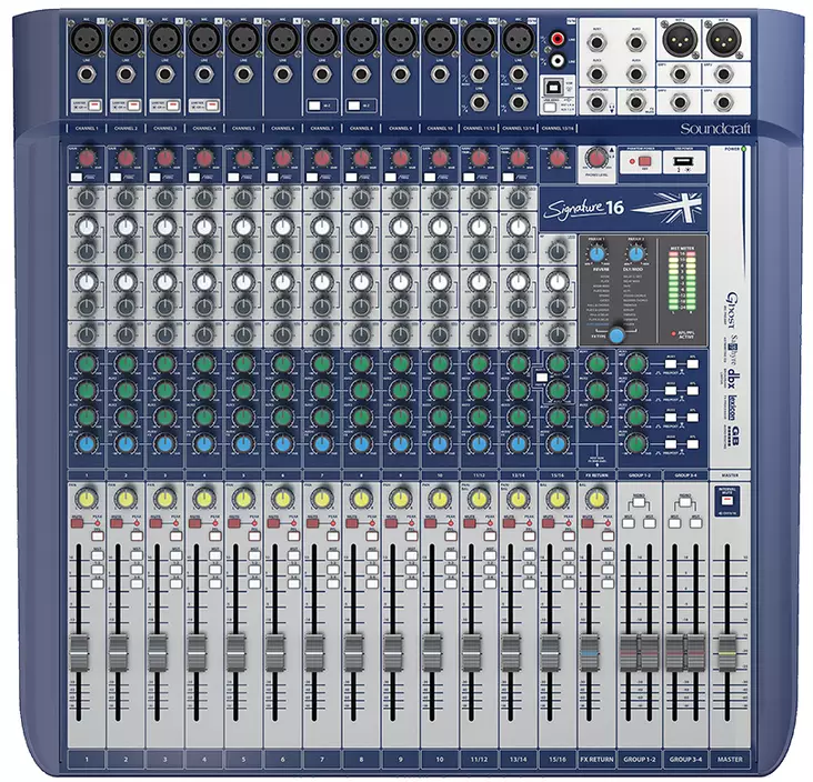 Soundcraft Signature 16 mikseri - Klubi-mikserit, 8-16 kanavaa - 3SCSG16 - 1