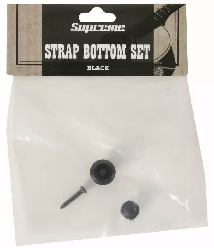 Supreme Strap Bottom Set Black hihnatappi - Kitaratarvikkeet - 228776 - 1