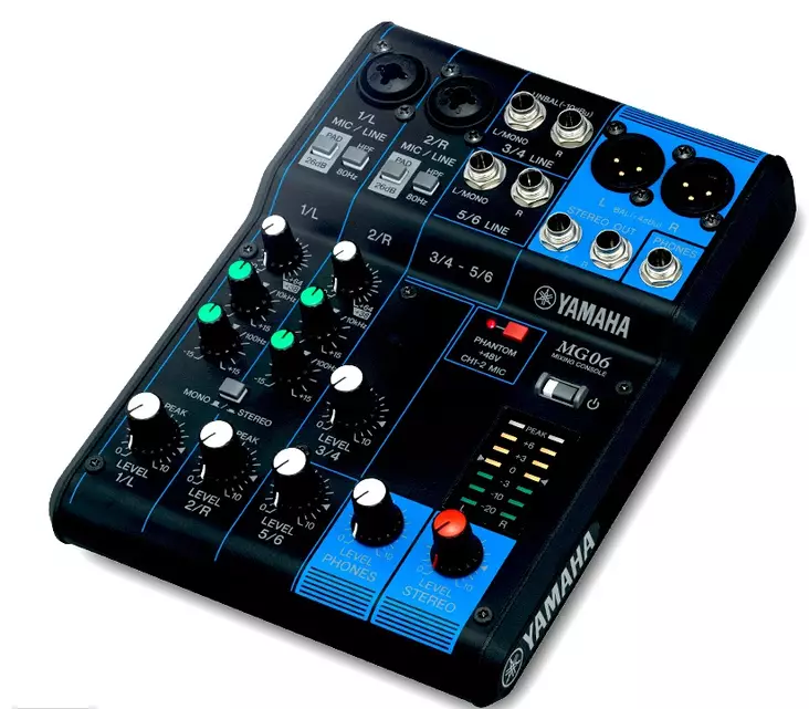 Yamaha MG06 mikseri - Pikkumikserit, 2-6 kanavaa - MG06 - 1