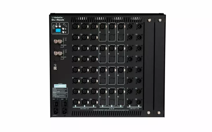 DiGiCo D2-Rack BNC 48/16 lavarasia - Digitaaliset lavarasiat ja kytkimet  - D2BNC4816 - 1