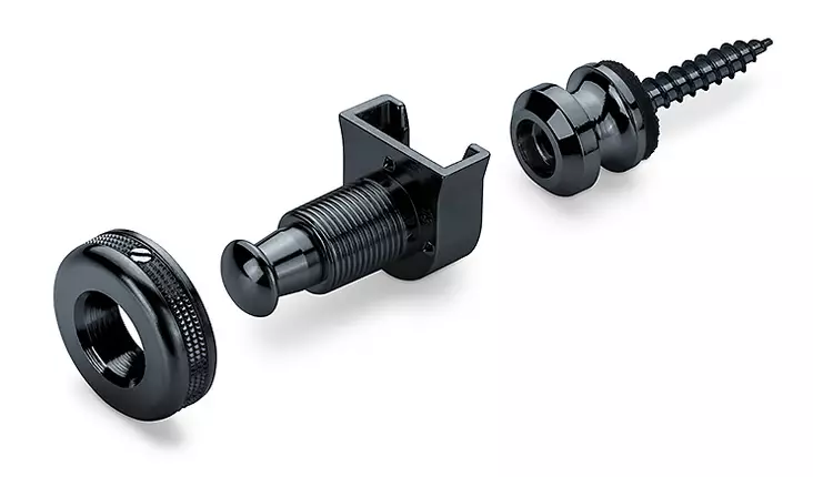 Schaller S-Locks M Black Chrome - Kitarahihnat - 2781446 - 1