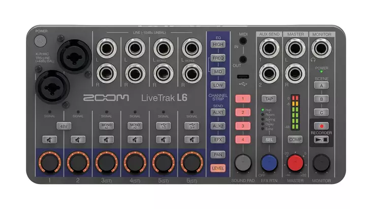 Zoom LiveTrak L-6 digitaalimikseri - Digitaalimikserit - 1ZOL6 - 1