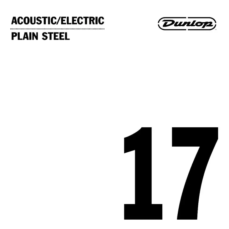 Dunlop Plain steel .017 irtokieli - Kitaran kielet - DPS017 - 1