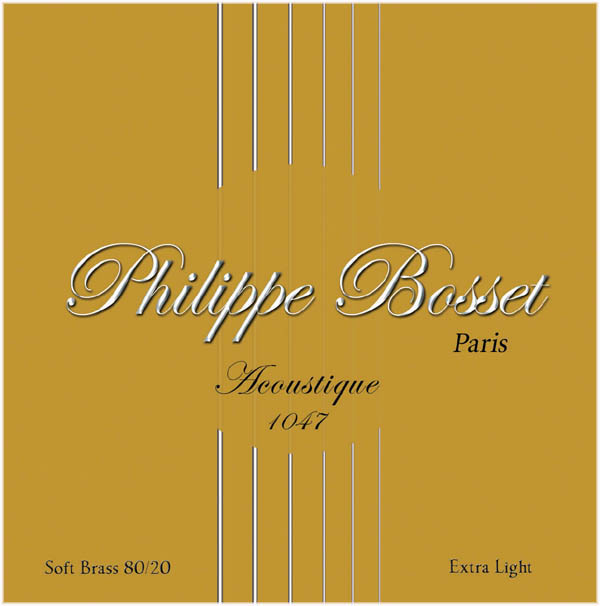 Philippe Bosset Acoustique Soft Brass Extra Light 10-47 kielisarja - Kitaran kielet - PHILBOSSETAQ1047 - 1