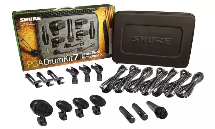 Shure PGA Drumkit 7 rumpumikrofonisetti - Instrumenttimikrofonit - PGADK7 - 1