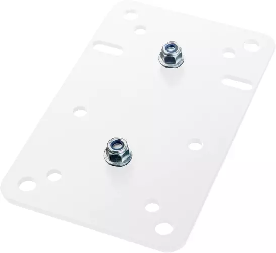 König & Meyer 24352 kaiuttimen adapterilevy valkoinen - Studio- ja HIFI-kaiutintarvikkeet - 24352-000-57 - 1