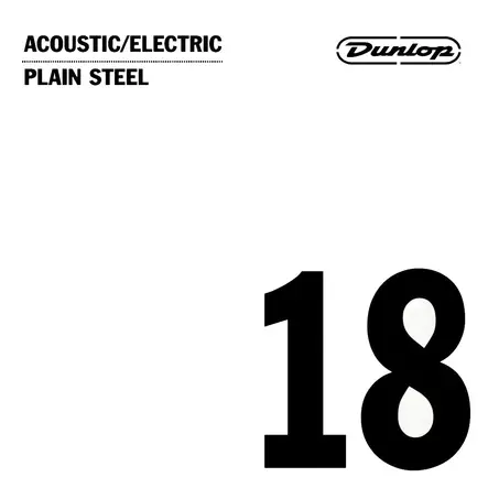 Dunlop Plain steel .018 irtokieli - Kitaran kielet - DPS018 - 1