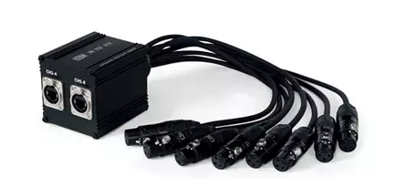 Leem NW-85F Moninapakaapeli adapteri 8 x XLRn - 2 x RJ45j 1m - Adapterit ja adapterikaapelit - 3919548 - 1