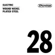 Dunlop Wound nickel plated steel .028 irtokieli - Kitaran kielet - DNPS028 - 1