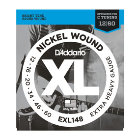 D'Addario EXL148 012-060 ¨Drop C¨ kielisetti - Kitaran kielet - EXL148 - 2