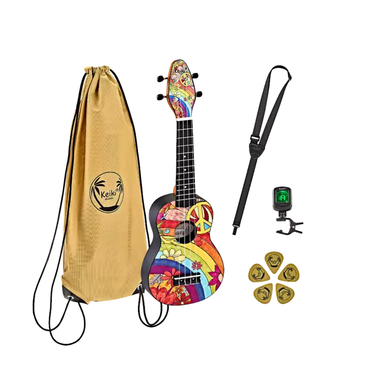 Keiki 2 sopraanoukulelepaketti Peace 68 - Ukulelet - K268 - 1