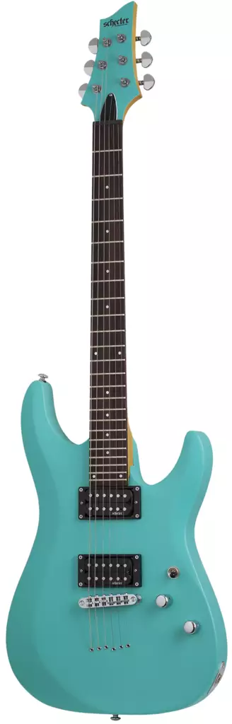 Schecter C-6 Deluxe Satin Aqua sähkökitara - Sähkökitarat - YSC428 - 1