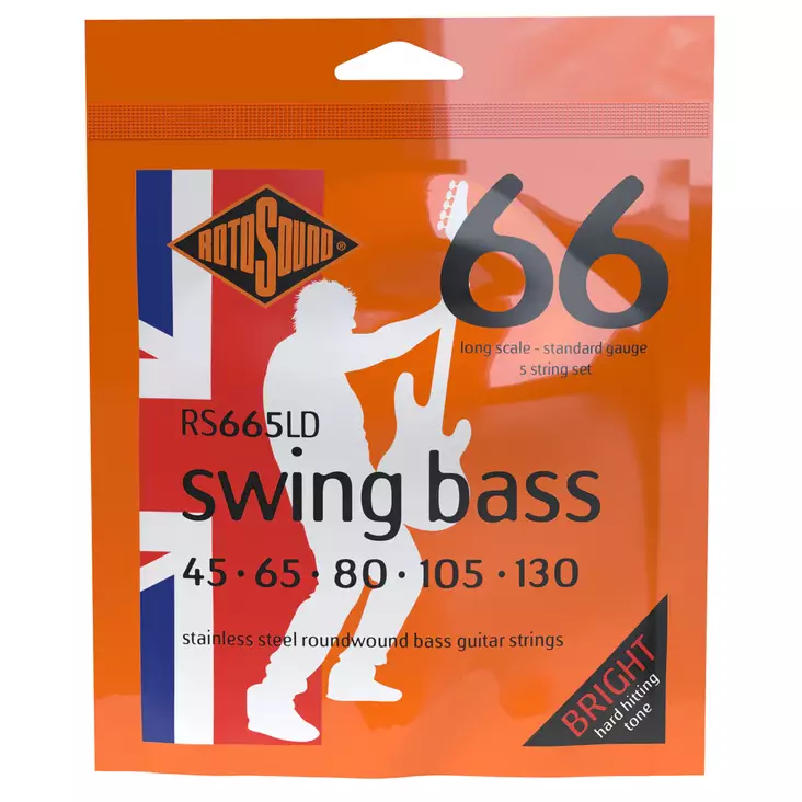 Rotosound RS665LD Swing Bass 45-130 5-string - Basson kielet - 280128 - 1