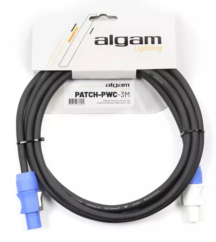 SPS PATCH-PWC-3M PowerCon-kaapeli 3m - Virtakaapelit, 230V - 607748 - 1