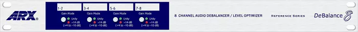 ARX DeBalance 8 Audio DeBalancer/Level Optimizer - DI-boksit - MP-8 - 1