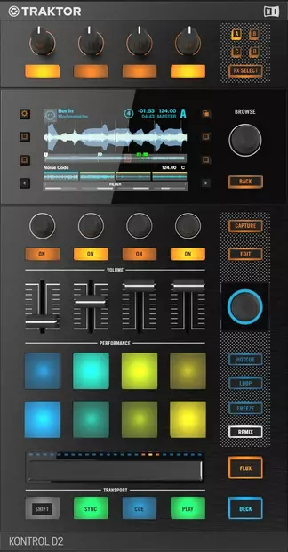 NI Traktor Kontrol D2 kontrolleri - DJ-kontrollerit ja -mikserit - YNI23539 - 1