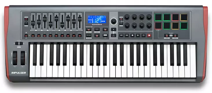 Novation Impulse 49 USB/MIDI -kosketinsoitin - MIDI/USB -koskettimet - YNOVIMP49 - 1
