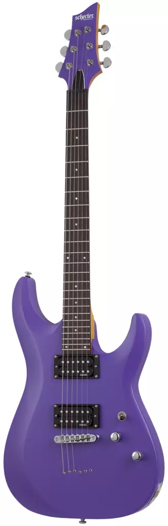 Schecter C-6 Deluxe Satin Dark Purple sähkökitara - Sähkökitarat - YSC429 - 1