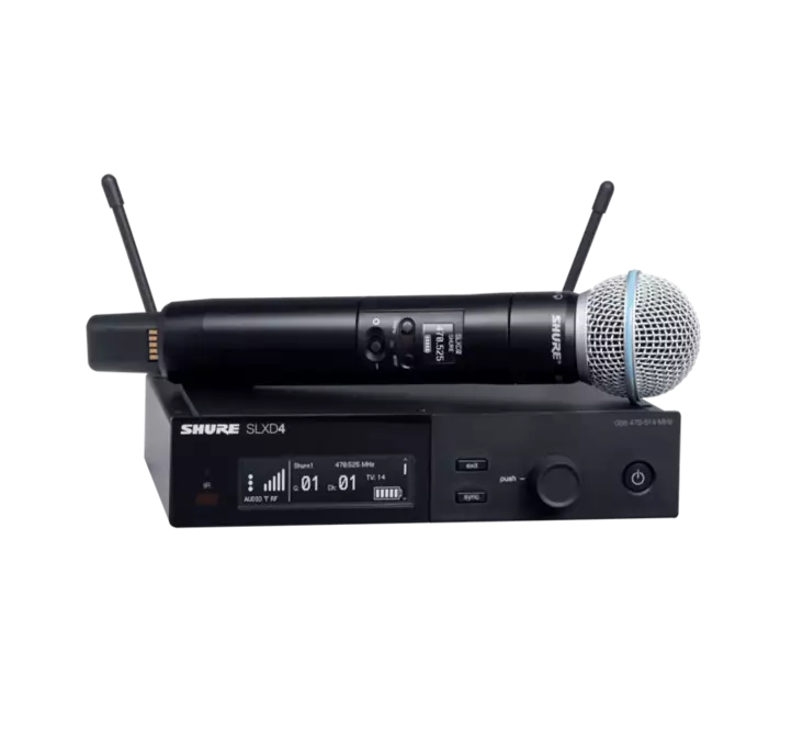 Shure SLXD24 Beta 58A - Käsimikrofonijärjestelmät - SLXD24E-B58-G59 - 1
