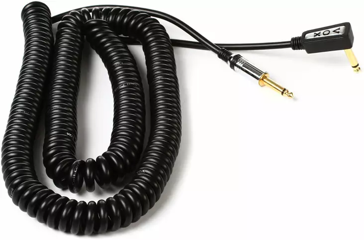 Vox Vintage Coiled Cable Black instrumenttikaapeli 9 m - Kitarakaapelit - 8047519 - 1