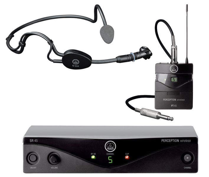 AKG PW45 Sport Set, langaton pääpantajärjestelmä - Headset-järjestelmät - 8AUWMS45SPORTA - 1