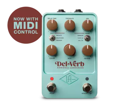 Universal Audio UAFX Del-Verb Ambience Companion pedaali - Kitaraefektit ja -pedaalit - GPM-DLVRB - 1