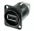 Neutrik NAUSB-W-B musta USB A/B-liitin - Muut liittimet - NAUSB-W-B - 1