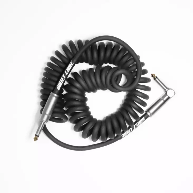 Bullet Cable Coil Cable kierrekaapeli musta suora-kulma - Kitarakaapelit - YBC15CCB - 1