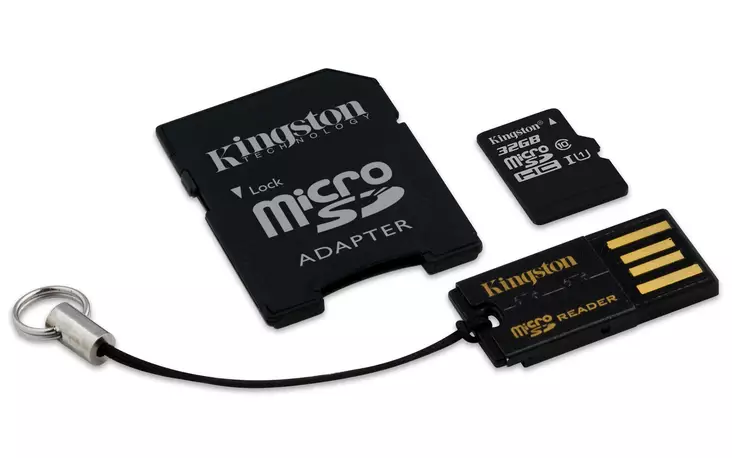 Kingston 32GB Micro SDHC Mobility Kit Class 10 muistikortti - Digitaalitallentimien lisävarusteet - MBLY10G2-32GB - 1