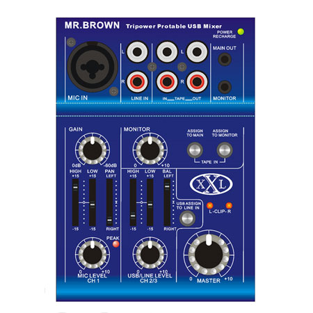 XXL Tripower USB-mikseri akulla - USB-mikserit - XXLTRIPOWERUSB - 1