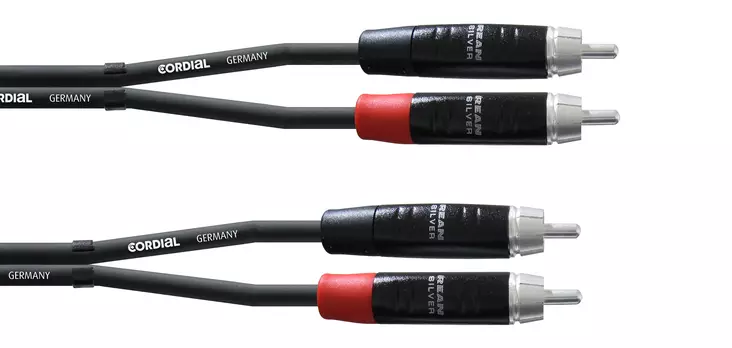 Cordial Silver RCA-RCA parikaapeli - RCA - RCA -kaapelit - CIU06CC - 2